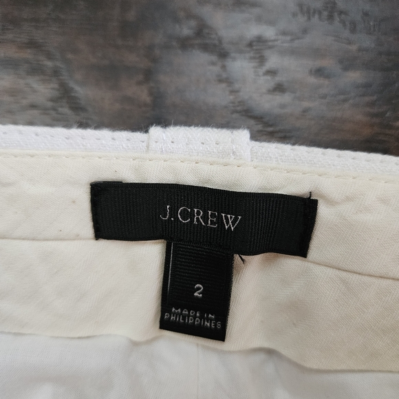 J. Crew Women's 100% Linen Pleated Pants w/ Cotton Liner Size 2 EUC - Picture 8 of 9